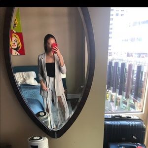 Mango Striped & Slit Trousers in Size XS/S